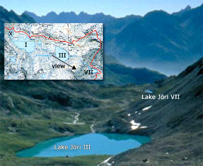 View of Lakes III and VII