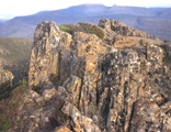 Rockface from the Snowy Mountains of Australia