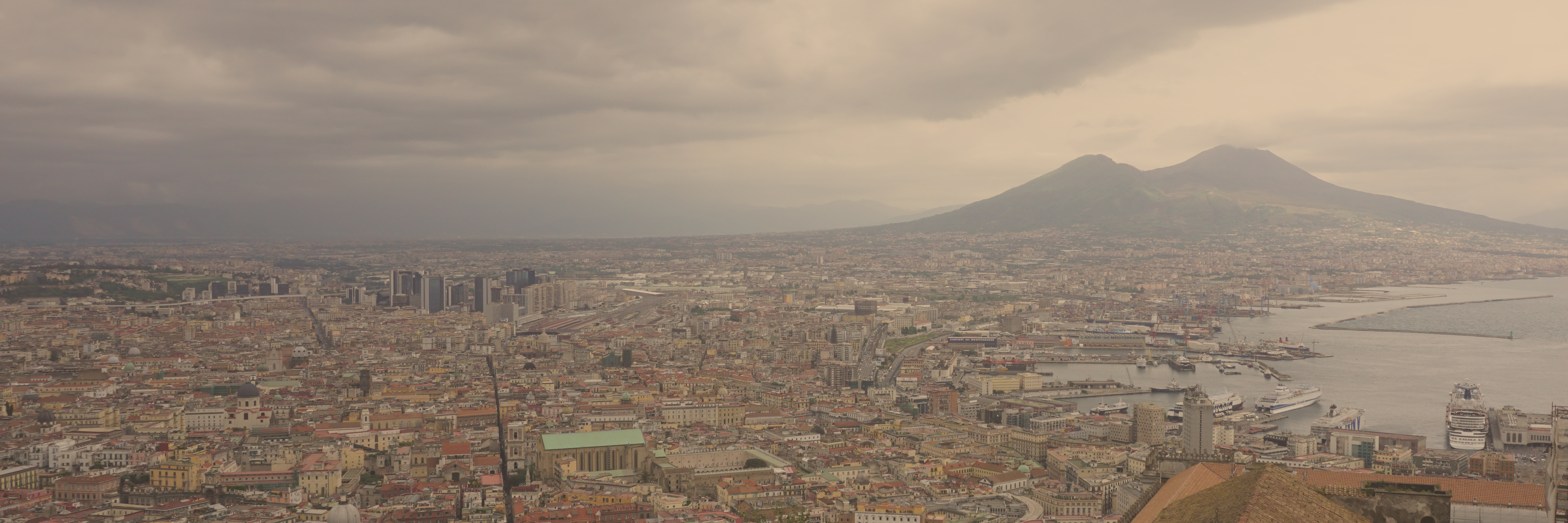 View over Naples, Italy