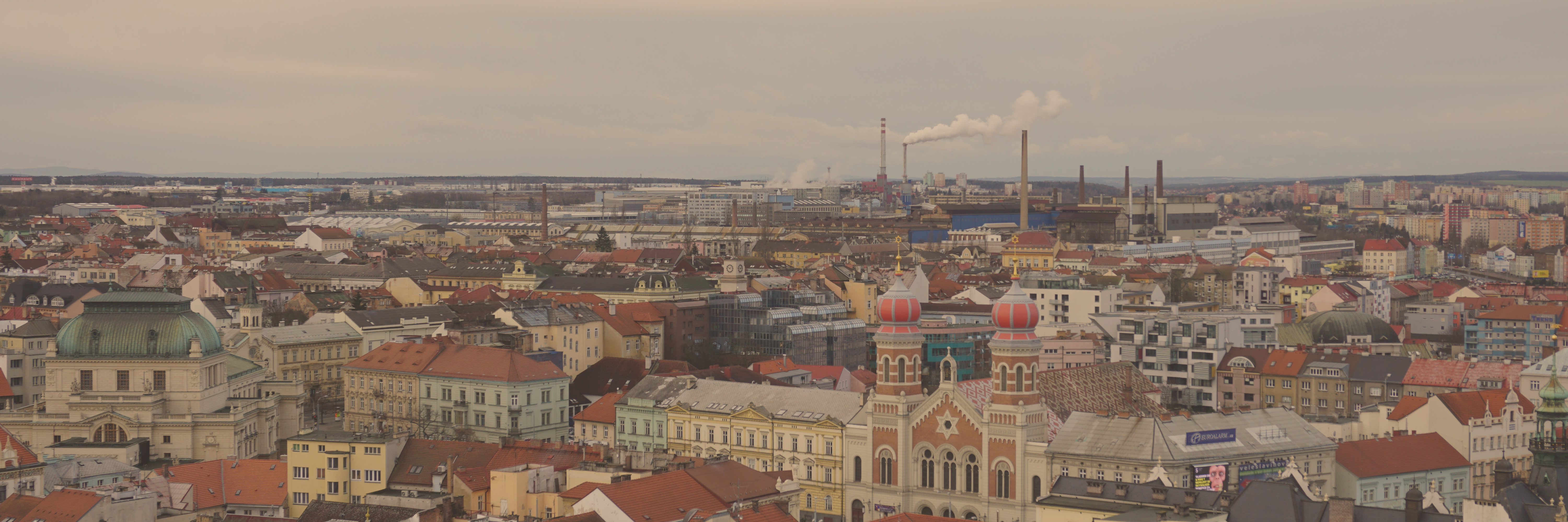 View over Plzen, Czech Republic