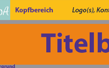 Abb. 14: Idealtypische Darstellung der Strukturelemente eines Posters